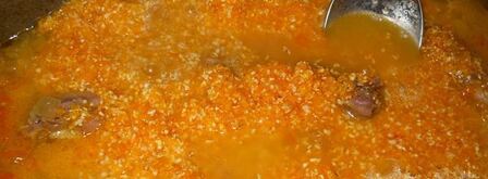 каша кукурузная с мясом и овощами. Шаг 6