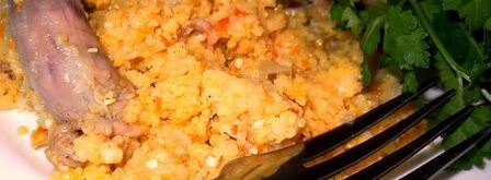 каша кукурузная с мясом и овощами. Шаг 7