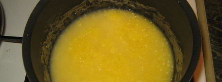 кукурузная каша с бананом. Шаг 4