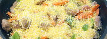 кукурузная каша с мясом по-деревенски. Шаг 6