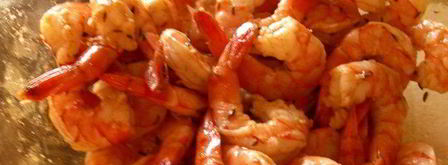 нежная полента с хрустящим горошком и запеченными креветками. Шаг 3