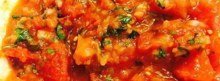 полента под соусом из грибов и томатов. Шаг 14