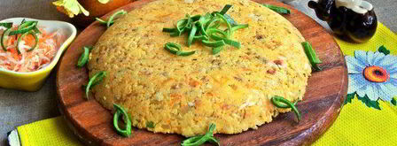 полента с беконом и овощами. Шаг 19