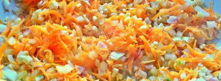 полента с беконом и овощами. Шаг 10