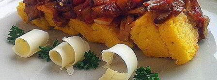 полента с грибным рагу и овощами. Шаг 12