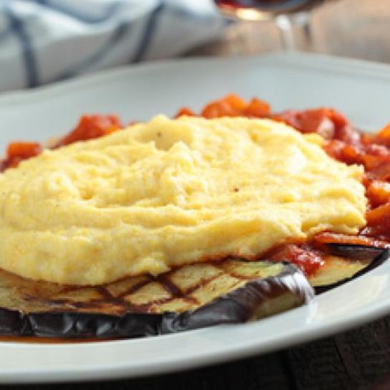 Рецепт поленты с овощами