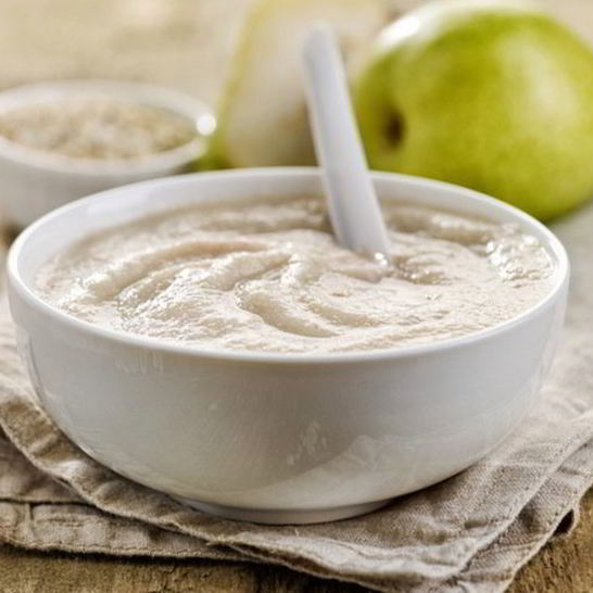 Рецепт манной каши с грушей