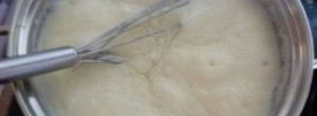 манная каша с малиной. Шаг 3