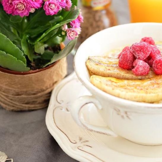 Рецепт многозерновой каши с запеченным бананом