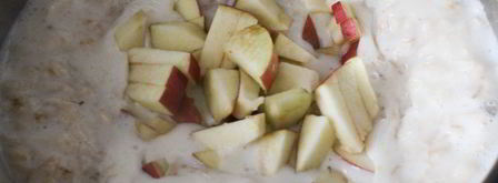 овсяная каша с яблоками. Шаг 4