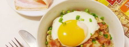 пикантная овсянка c беконом и сыром. Шаг 16