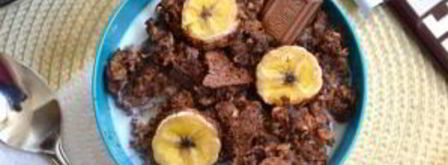 шоколадная овсянка с бананом. Шаг 9