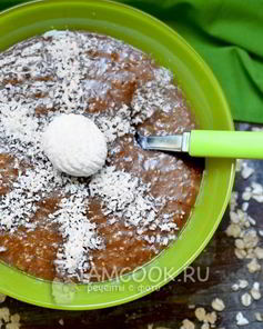 Веганская овсянка с кэробом