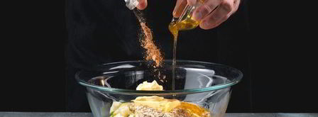 запеченная овсяная каша с яблоками и орехами. Шаг 6