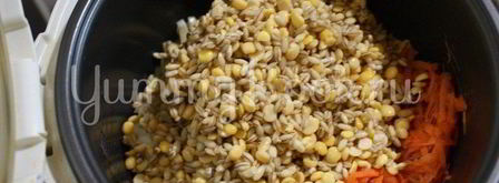 каша крестьянская в мультиварке. Шаг 3