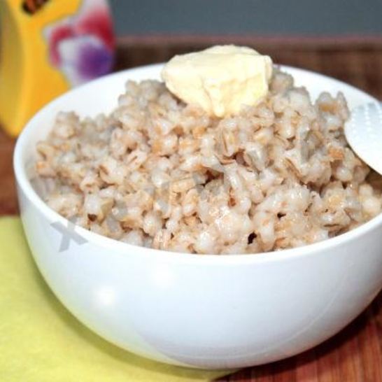 Рецепт перловой каши на воде со сливочным маслом в мультиварке