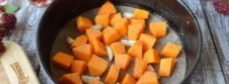 перловая каша с фасолью, тыквой и беконом. Шаг 4