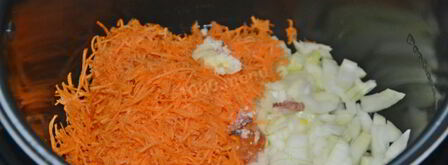 перловая каша с говяжьей тушенкой в мультиварке. Шаг 6