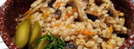 перловая каша с грибами в духовке. Шаг 9