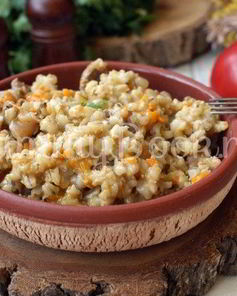 Перловая каша с куриными желудочками в мультиварке