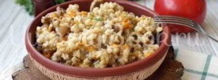 перловая каша с куриными желудочками в мультиварке. Шаг 8