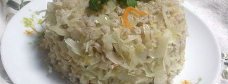 перловая каша с квашеной капустой. Шаг 7