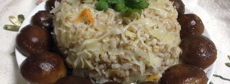 перловая каша с квашеной капустой. Шаг 8