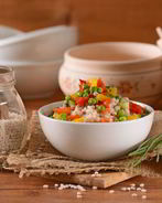 Перловая каша с овощами