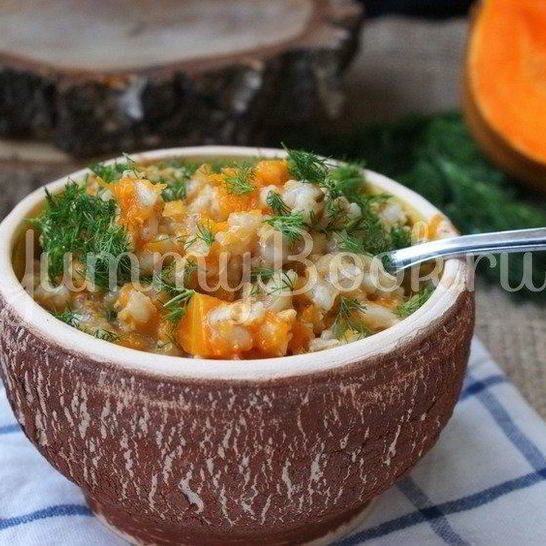 Рецепт перловой каши с тыквой в мультиварке