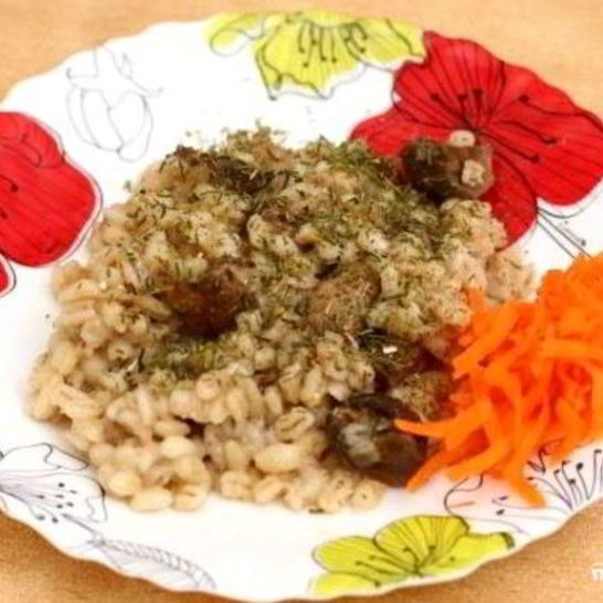 Рецепт перловки с грибами в мультиварке