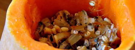 перловка с грибами в тыкве. Шаг 6