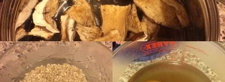 перловка с мясом и белыми грибами. Шаг 3