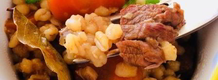 перловка с мясом и белыми грибами. Шаг 8