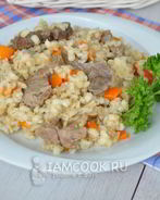 Перловка с мясом в мультиварке