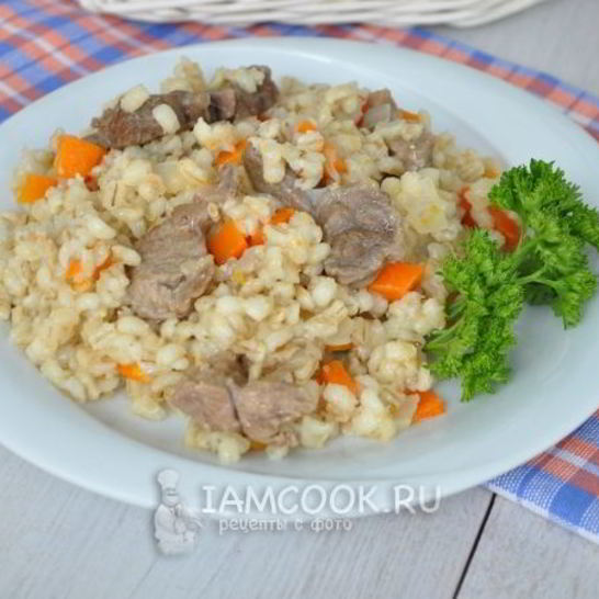 Рецепт перловки с мясом в мультиварке