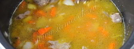перловка с мясом в мультиварке. Шаг 10