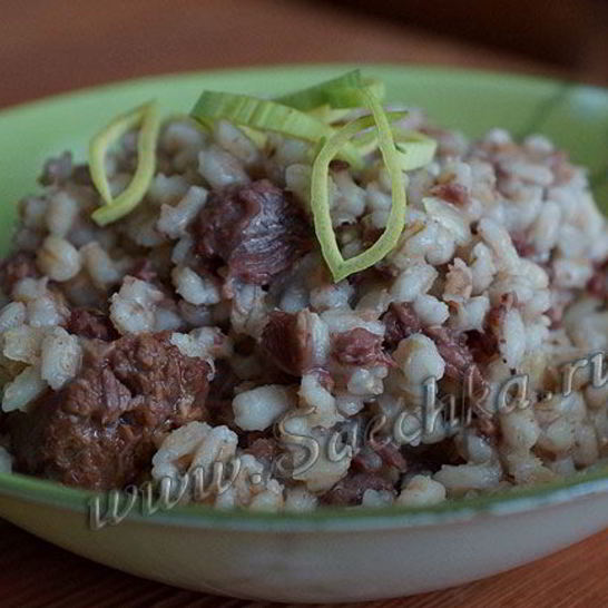 Рецепт перловки с тушенкой в мультиварке steba