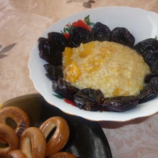 Рецепт постной каши с тыквой