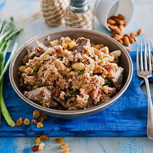 Пшеничная каша с мясом в мультиварке