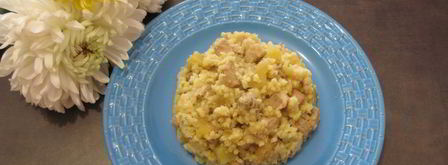 пшенная каша с картофелем и свининой. Шаг 11