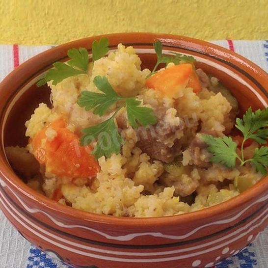 Рецепт пшенной каши с мясом