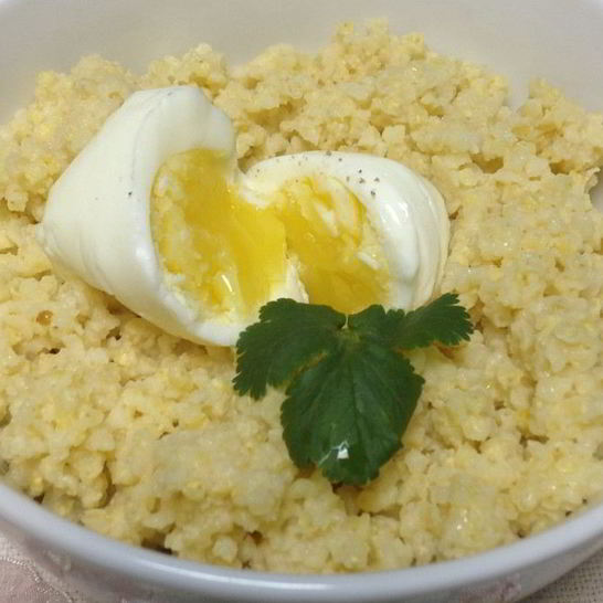 Рецепт пшенной каши с яйцом-пашот