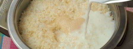 рисово-пшенная каша на молоке. Шаг 4