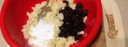 запеченная пшенная каша с черносливом. Шаг 7