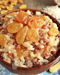 Гречнево-рисовая каша на молоке