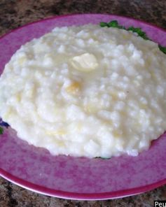 Молочная рисовая каша с тыквой на молоке