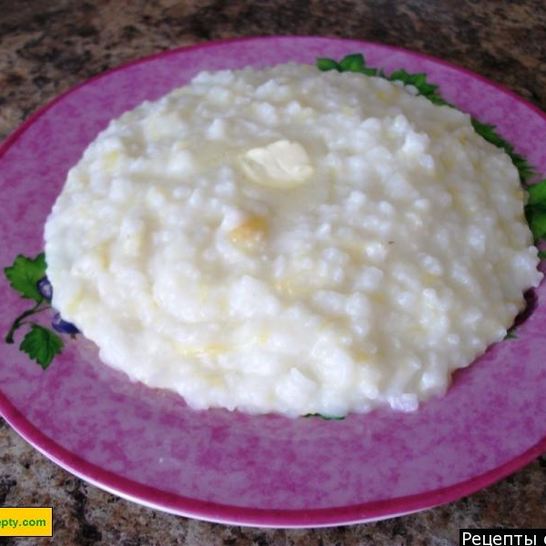 Рецепт молочной рисовой каши с тыквой на молоке