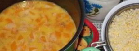 пшенно-рисовая каша на молоке. Шаг 7