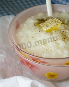 Рисовая каша на воде с топленым маслом