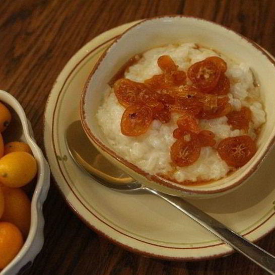 Рецепт рисовой каши с карамелизированным кумкватом